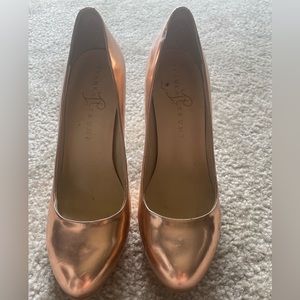 Ivanka Trump Rose gold heels